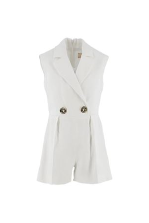 double-breasted short jumpsuit ELISABETTA FRANCHI KIDS | EFTA1170LI0090004